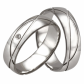 Geraldo Silver snubní prsteny ze stříbra  v jednoduchém designu