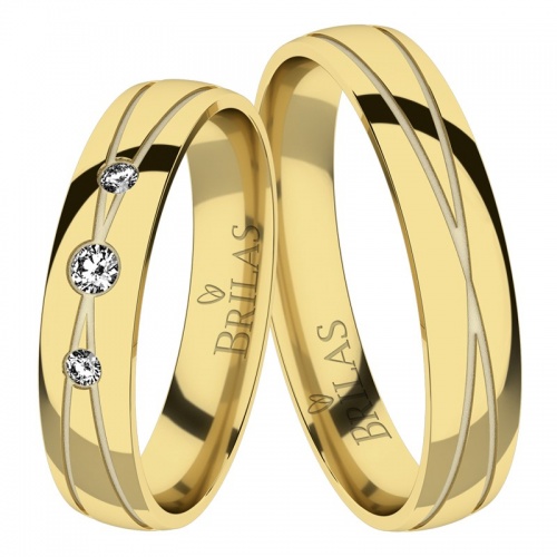 Kelly Gold - zlaté snubní prsteny