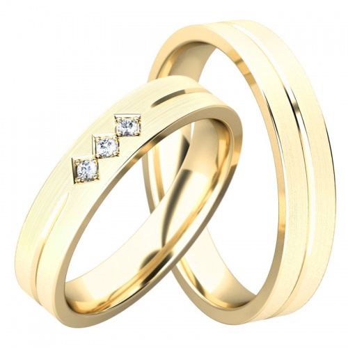 Liliana Gold - snubní prsteny ze žlutého zlata