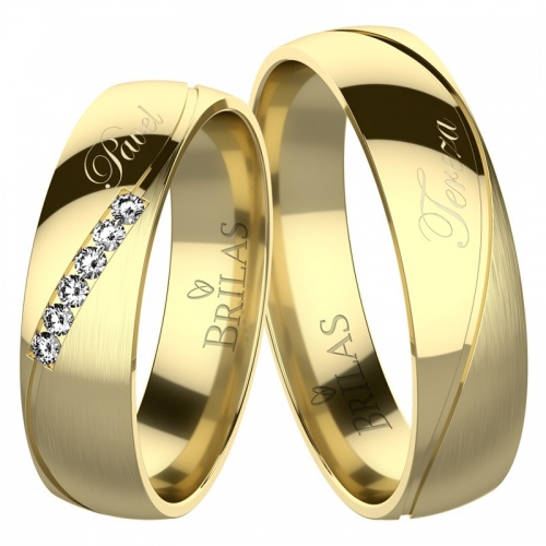 Amos Gold  - jedinečné snubní prsteny ze žlutého zlata 