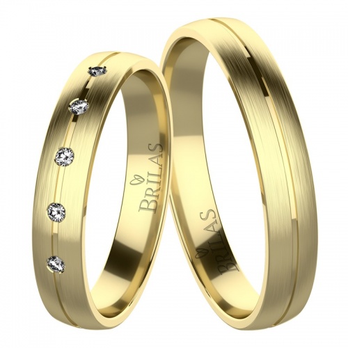 Sarah Gold - snubní prsteny ze žlutého zlata