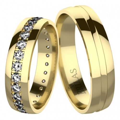 Rosalia Gold - snubní prsteny ze žlutého zlata