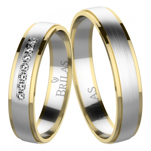 Nicodemo Colour GW - originální snubní prsteny 