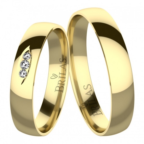 Brigit Gold - snubní prsteny ze žlutého zlata