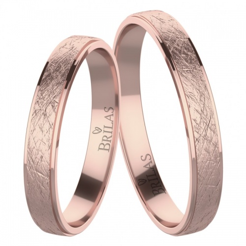 Iolanda Red - snubní prsteny z růžového zlata