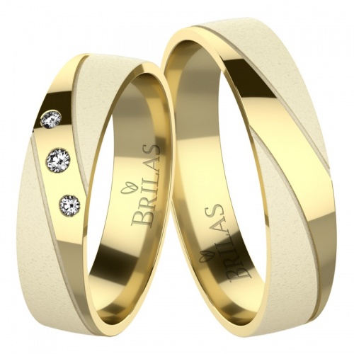 Kim Gold - snubní prsteny ze žlutého zlata