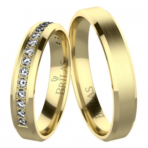 Elise Gold - snubní prsteny ze žlutého zlata