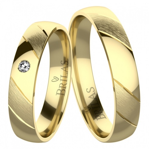 Mauro Gold-snubní prsteny ze žlutého zlata
