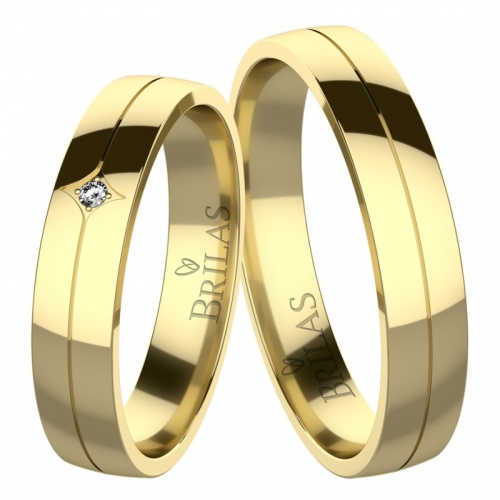 Vasifa Gold - snubní prsteny ze žlutého zlata