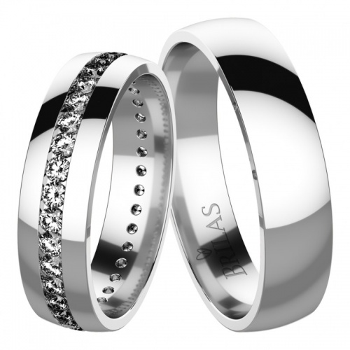 Augusto White - snubní prsteny z bílého zlata