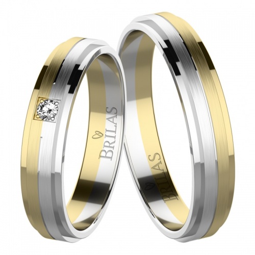 Luki Colour GW - snubní prsteny z kombinovaného zlata