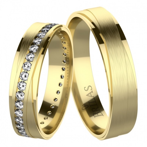 Xali Gold - snubní prsteny ze žlutého zlata