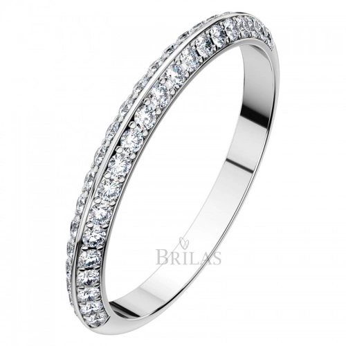 Afrodita II. White  - prsten z bílého zlata 