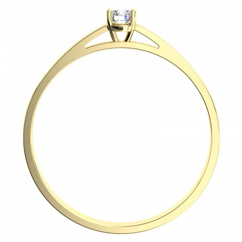 Diona Gold - jemný zásnubní prsten ze žlutého zlata