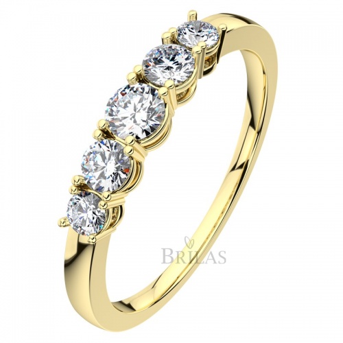 Beata Gold  - zářivý prsten ze žlutého zlata