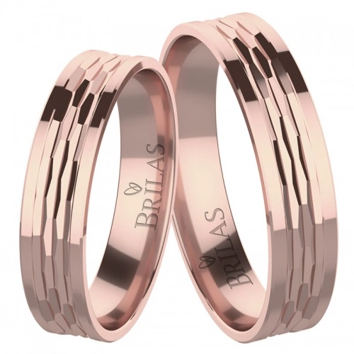 Dreamer Red - snubní prsteny z červeného zlata