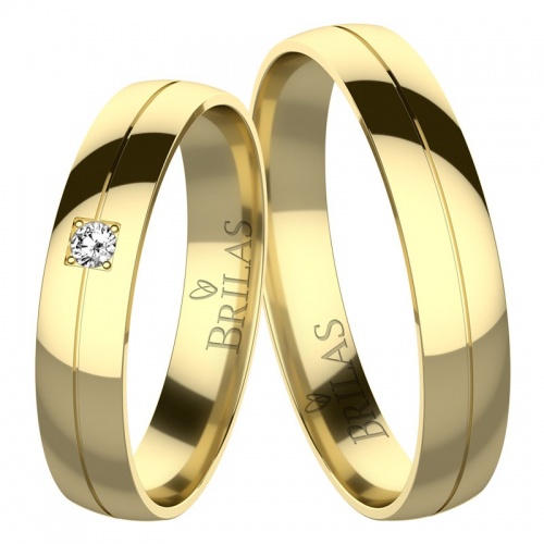 Korina Gold - snubní prsteny ze žlutého zlata