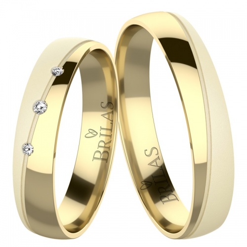 Melia Gold - snubní prsteny ze žlutého zlata