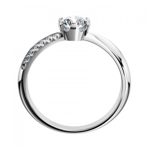 Michaela White - luxusní zásnubní prsten v bílém zlatě