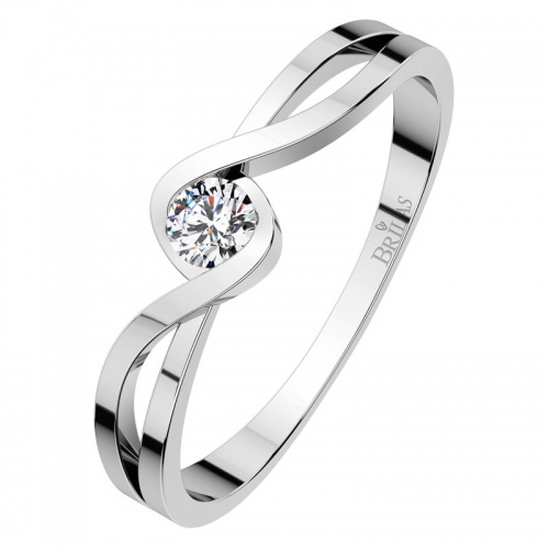 Rosana White-jedinečný zásnubní prsten z bílého zlata