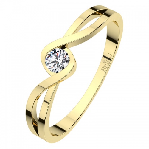 Rosana Gold-jedinečný zásnubní prsten ze žlutého zlata