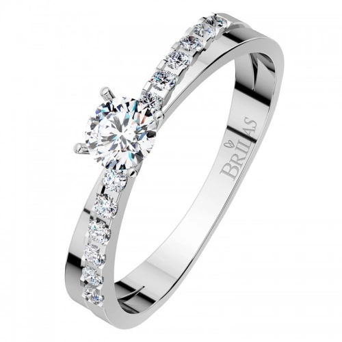 Amanda White - dokonalý zásnubní prsten z bílého zlata