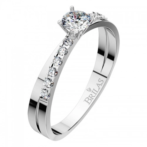 Amanda White - dokonalý zásnubní prsten z bílého zlata