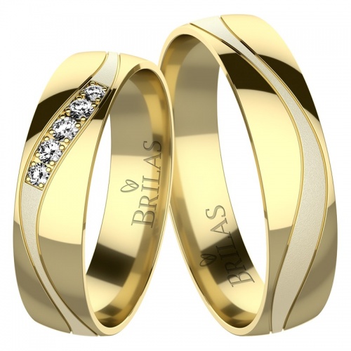Artemis Gold - snubní prsteny ze žlutého zlata