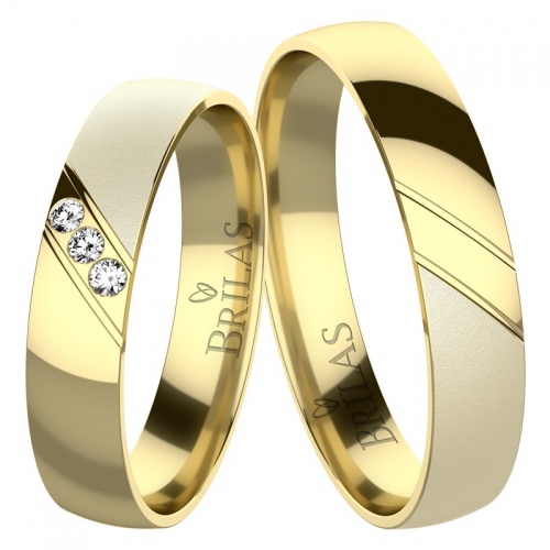Sisera Gold - snubní prsteny ze žlutého zlata