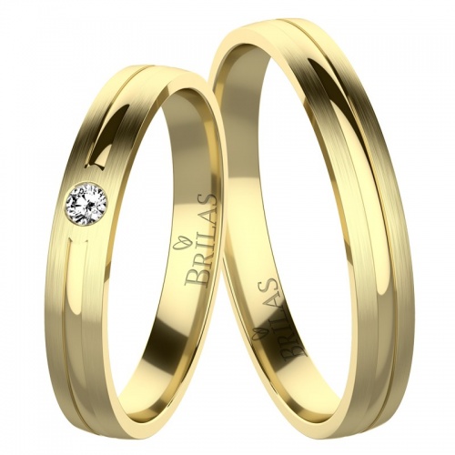 Nina Gold - snubní prsteny ze žlutého zlata