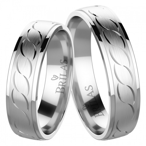 Forever Ring White - snubní prsteny z bílého zlata