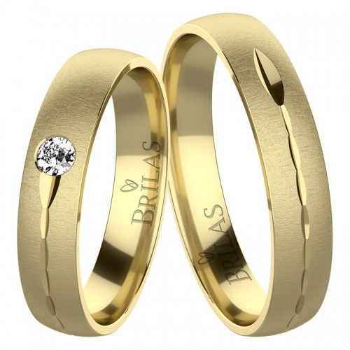 Fabrizia Gold - snubní prsteny ze žlutého zlata