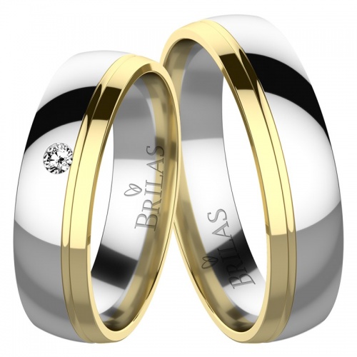 Orsola Colour GW - kombinované snubní prsteny ze zlata