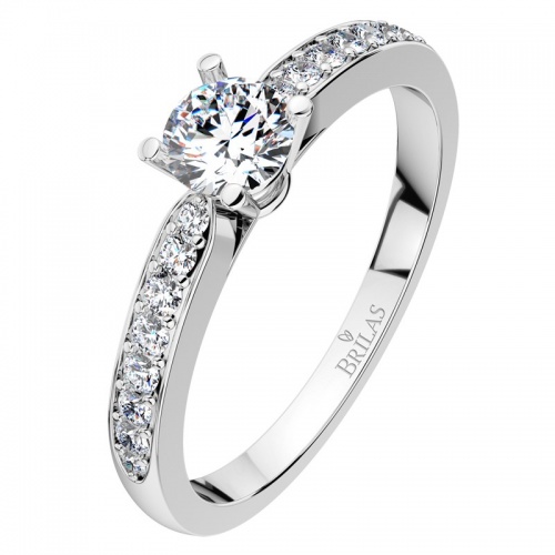 Lenka White - oblíbený zásnubní prsten z bílého zlata