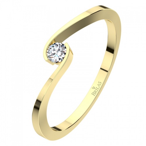 Vitas Gold - elegantní zásnubní prsten ze žlutého zlata
