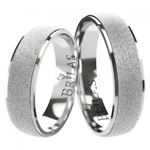 Glint Silver  - matované snubní prsteny ze stříbra 