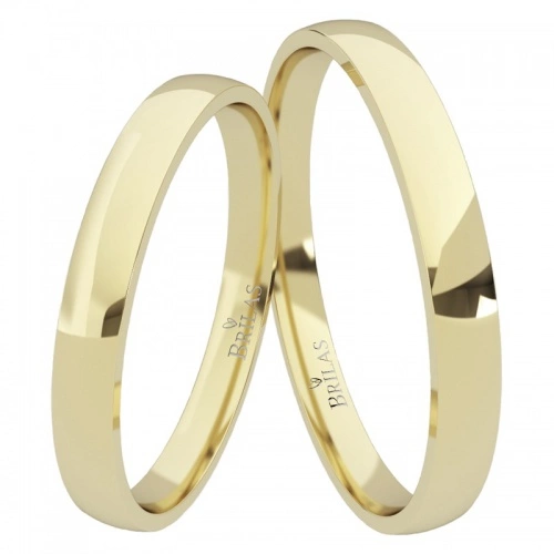 Slim Gold - drobné snubní prstýnky