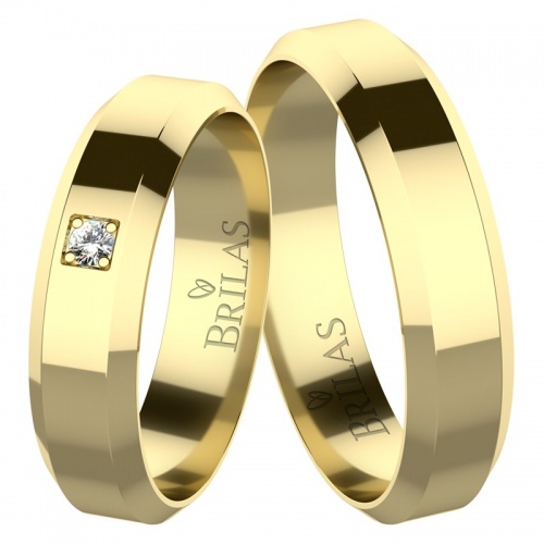 Andromeda Gold Diamond  - snubní prsteny ze žlutého zlata
