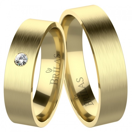 Apus Gold Diamond  - snubní prsteny ze žlutého zlata