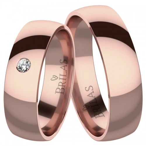 Atik Red Diamond  - snubní prsteny z červeného zlata