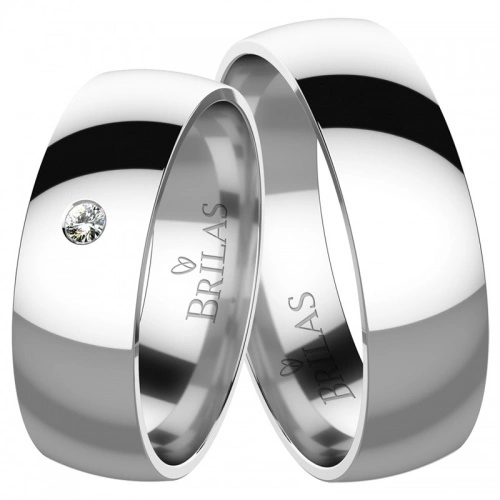 Herkules White Diamond  - snubní prsteny z bílého zlata