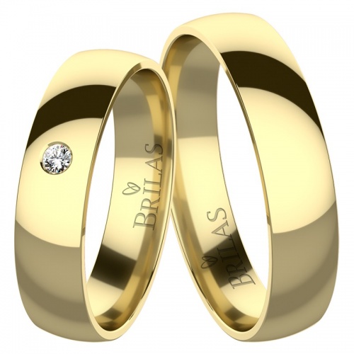 Mizar Gold Diamond  - snubní prsteny ze žlutého zlata