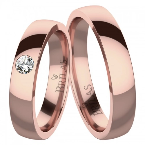 Sirius Red Diamond - snubní prsteny z červeného zlata