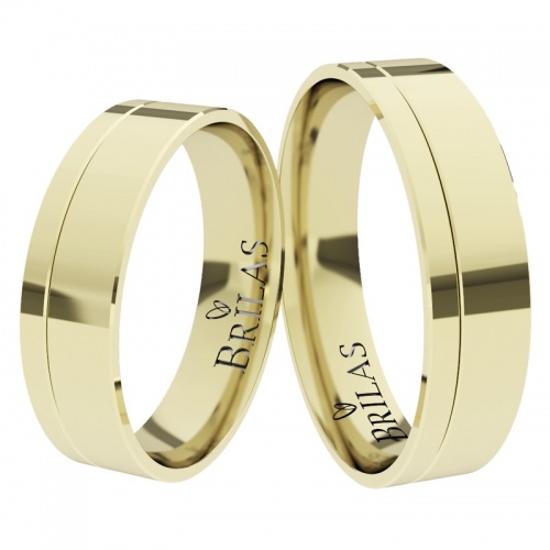 Everest Gold - moderní snubní prsteny ze žlutého zlata