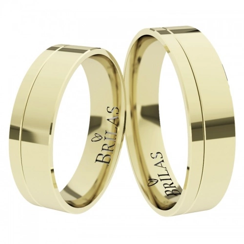 Everest Gold - moderní snubní prsteny ze žlutého zlata