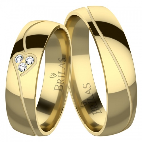 Diana Gold - snubní prsteny ze žlutého zlata