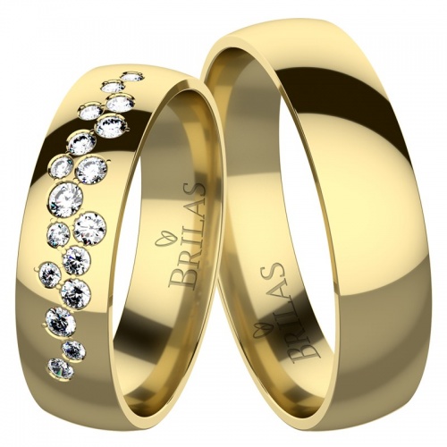 Azura Gold - snubní prsteny ze žlutého zlata