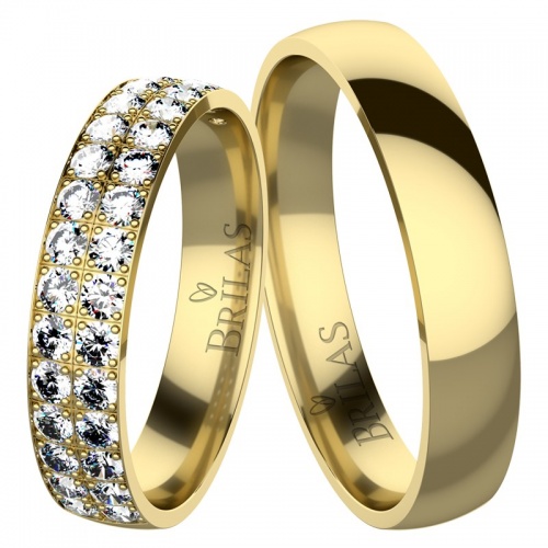 Alison Gold - snubní prsteny ze žlutého zlata