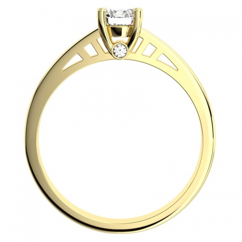 Vilma Gold - sofistikovaný zásnubní prsten ze žlutého zlata