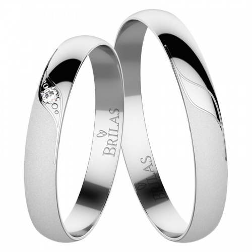 Vivien White - snubní prsteny z bílého zlata